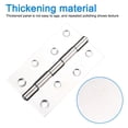 thumbnail image 3 of 6 pieces thickening Metal Foldable Butt Hinge for Cabinet Door Closet, silver - （4 inches） 88*54*1.5, 3 of 5