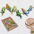thumbnail image 4 of Parrots Decorative Wooden Clip-on Ornaments of 6 by G. Debrekht - Christmas Decor - 8090013C-S6, 4 of 11
