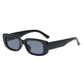 thumbnail image 5 of Rectangle Sunglasses for Women Men, Trendy Retro Square Frame Sun Glasses, UV400 Protection Fashion Shades for Driving, Travel, Outdoor, Lightweight Eyewear Lunettes de Soleil, Khaki, 5 of 7