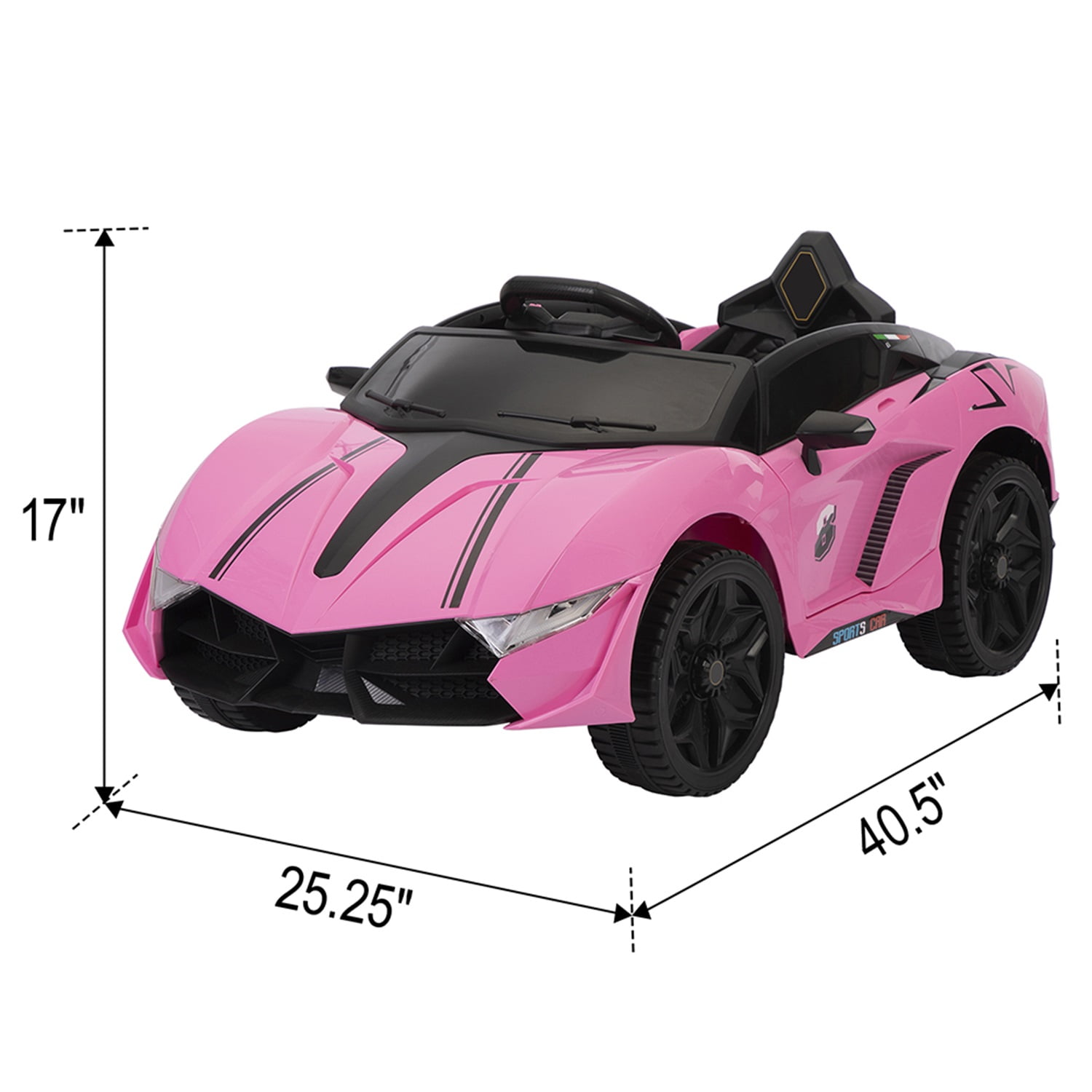 CIPACHO 12V Battery Powered Electric Car Toy for Kids to Ride, Kids Ride on Car w/ 2.4G RC Control, Gifts for Children Cars for 3-6 Years Old, Pink CIPACHO 12V Battery Powered Electric Car Toy for Kids to Ride, Kids Ride on Car w/ 2.4G RC Control, Gifts for Children Cars for 3-6 Years Old, Pink