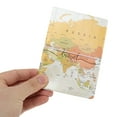 thumbnail image 3 of Unique Bargains 1 Pc Passport Holder Durable Map Design Document Holder for Travel Yellow White, 3 of 5
