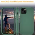 thumbnail image 6 of Xhy iPhone 14 Plus Case with Privacy Screen Protector Military Grade Full Body Protection 3 in 1 Shock and Drop Resistant Rugged TPU Durable Detachable for iPhone 14 Plus 6.7 inch 2022 Phone - Green, 6 of 6