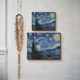 thumbnail image 5 of Starry Night Canvas Print, Van Gogh Wall Art, Starry Night Canvas Wall Art, Vincent Van Gogh Wall Art , Ready To Hang for Living Room Home Wall Decor 11x14, 5 of 7
