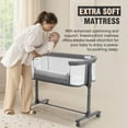 thumbnail image 4 of 3 in 1 Baby Crib, Baby Cradle, Baby Bassinet, Baby Cot, Bedside Sleeper, Travel Cot, 4 of 8