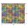 thumbnail image 5 of Pioneer Flower Floral Print Pattern Shower Curtain 84"x72", Bathroom Decorative Shower Curtain Set with 12 Hooks, Waterproof Washable, 5 of 6