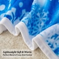 thumbnail image 5 of Christmas Flannel Fleece Blanket Lightweight Twin 60" x 80" (Snowflake), 5 of 7