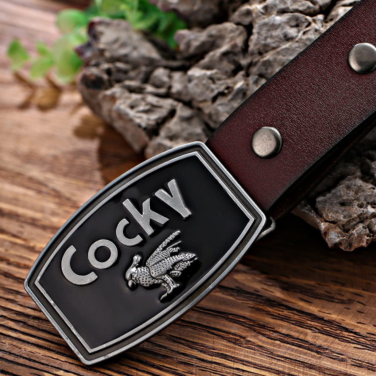 Cocky belt buckle clearance bones