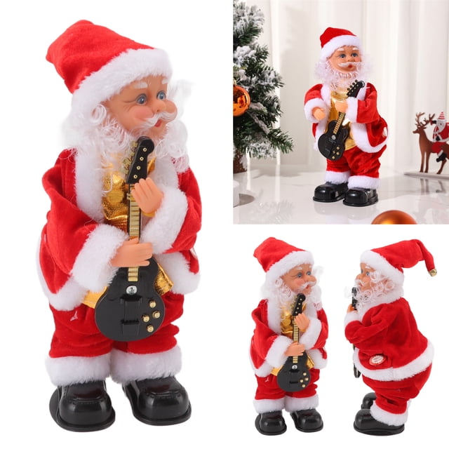 Dancing Musical Eléctrico Navidad Old Man Interesante De Decoración De Muñecas De Cadera De Cadera Para Fiesta De Navidad Dormitorio En Casa