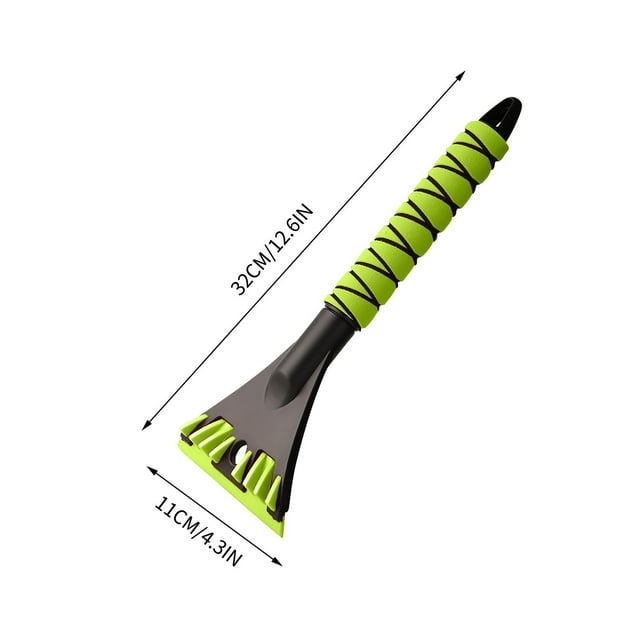 Multi-Functional Snow Shovel Green Detachable Snow Shovel Multifunctional Plastic Snow Removal Tool with Ice Scraper and Defrosting Board(1Pcs) JASKFLY