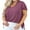A1-Purple, variant on SHOWMALL Women Plus Size Tops Short Sleeve Tunic Side Slit Shirt Summer V-Neck Blouse Black 2X Tops