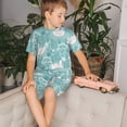 thumbnail image 4 of Balery Swan And Flowers4 Conjunto de Pijama Infantil de Manga Corta con Estampado – Ropa de Dormir de Algodón Suave-Large, 4 of 6