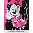 thumbnail image 3 of Sudadera con capucha Disney Minnie Mouse Rose con lentejuelas y cremallera para niñas de 3 a 4 años, 3 of 6