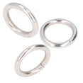 thumbnail image 1 of 50 Uds. Anillos de Metal duraderos, exquisitos, multifuncionales, resistentes al desgaste, anillos tóricos de Metal indecolorables para bolsas, cuentas de ropa, 15x3mm, 1 of 12