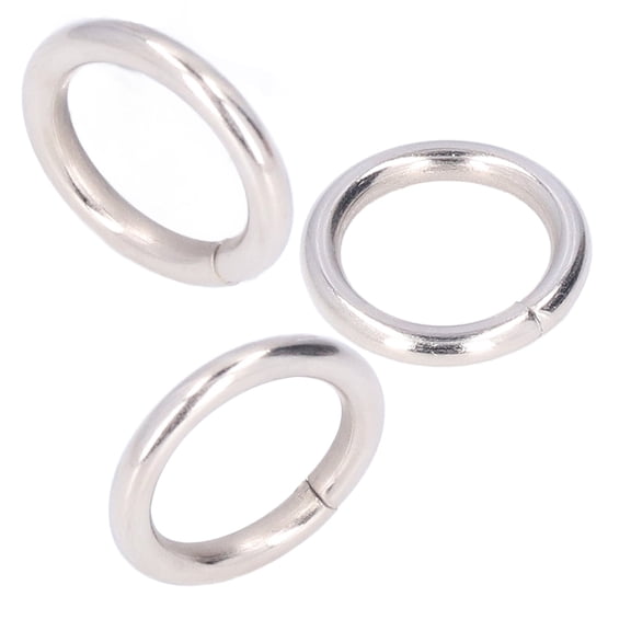 50 Uds. Anillos de Metal duraderos, exquisitos, multifuncionales, resistentes al desgaste, anillos tóricos de Metal indecolorables para bolsas, cuentas de ropa, 15x3mm
