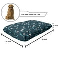 thumbnail image 2 of Baseball Pet Bed, Composition with Bats and Balls Leisure Activity Softball Theme, Chew Resistant Pad for Dogs and Cats Cushion with Removable Cover, 24" x 39", Petrol Blue Vermilion, by Ambesonne, 2 of 4