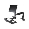 thumbnail image 3 of StarTech.com Bras pour Moniteur Assis-Debout, Support de Bureau Réglable pour Poste de Travail Assis-Debout pour un Seul Écran VESA de 34 Pouces, Convertisseur Ergonomique Articulé pour Bureau Debout avec Plateau pour Clavier - Bureau de Bureau Debout (ARMSTSCP1) - Trousse de Montage (Plaque de base, Colonne, Plaque à Oeillets, Plateau pour Clavier, Rondelles, Bras pour Moniteur, Support à Pince, base, Coussinet de base) - pour Moniteur / Clavier - Taille d'Écran : jusqu'à 24 Pouces - Bureau - pour P/N : Ordinateur Portable, 3 of 3