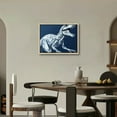 thumbnail image 2 of JRXY Dinosaur Boys Room Decor Navy Blue Dinosaur Poster Dinosaur Wall Art Bedroom Wall Decor Framed Ready to Hang Picture 1, 2 of 4
