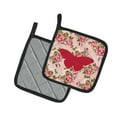 thumbnail image 2 of Caroline's Treasures BB1050-RS-PK-PTHD Butterfly Shabby Chic Pink Roses Pair of Pot Holders , 7.5HX7.5W, multicolor, 2 of 3