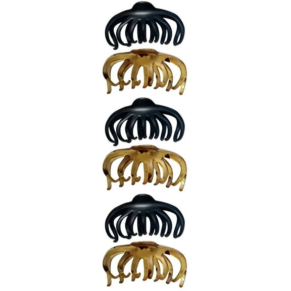 3 Count Hairpin Large Funky Pins Claws Barrettes Women's Miss