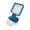 4 inch blue, variant on Foldable LED Light Outdoor Flashlights USB Charging For 14.4-20V Lithium Batteries USB Charging Port Plastic Construction