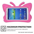thumbnail image 4 of Dteck Kids Case for Samsung Galaxy Tab 4/3/3 Lite 7.0 inch Tablet, Lightweight Shockproof EVA Foam Super Protection Stand Cover For SM-T230 P3200 T110 (Not Fit Tab E Lite), Rose, 4 of 7