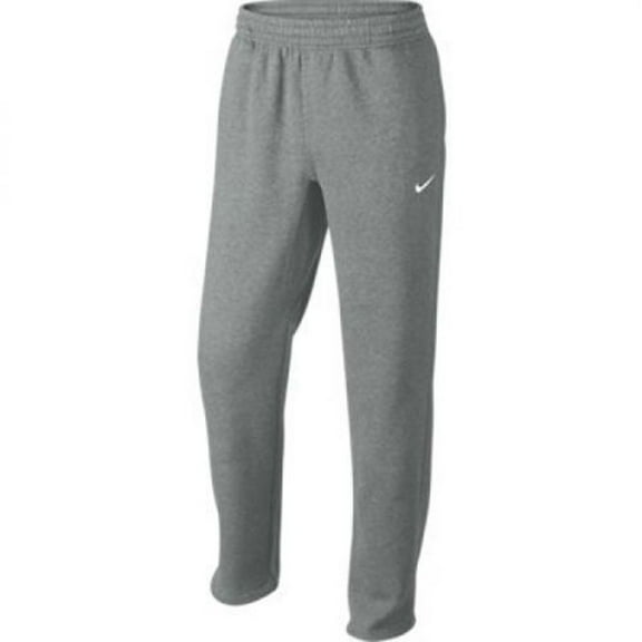 Nike Club Swoosh Active Fleece Sweatpants, Cuffed Bottom, Heather Grey, Large