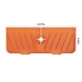 thumbnail image 2 of Latrodar Sink Faucet Mat Sink Splashing Guard Draining Pad Faucet Water Catcher Mat For Kitchen & Bathroom Orange Decorative 5.6x0.6 Inch, 2 of 5