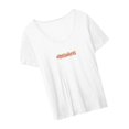 thumbnail image 2 of Camisas de manga corta para mujer, camiseta básica con cuello redondo, suave, cómoda, estampada, informal, de verano, para caminar, uso diario S, 2 of 8