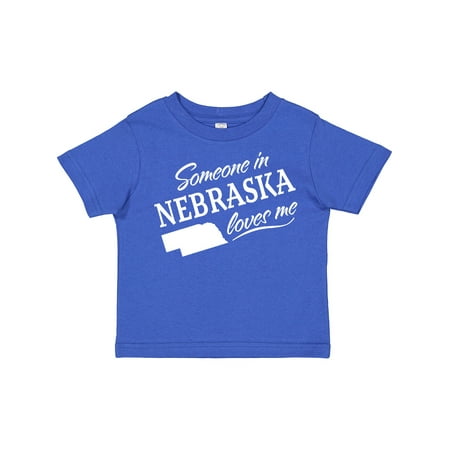 

Inktastic Someone in Nebraska Loves Me Gift Toddler Boy or Toddler Girl T-Shirt