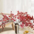 thumbnail image 3 of LCXmlly Exquisite Shape Maple Leaves Realistic Artificial Autumn Maple Leaf Plastic Vivid No Watering Arrangement Leaf, 3 of 8