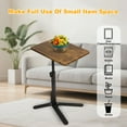 thumbnail image 5 of SHIBAILI C-Shaped Swivel Side Table - 16" Adjustable Height,Suitable for Living Room Bedroom,Easy Assembly (Vintage), 5 of 9