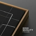 thumbnail image 4 of IDEA4WALL Framed Canvas Print Wall Art Black and White Line Art Polygon Collage Abstract Shapes Modern Boho Relax/Calm Chic for Living Room, Bedroom, Office - 24"x36"x2 Natural, 4 of 5