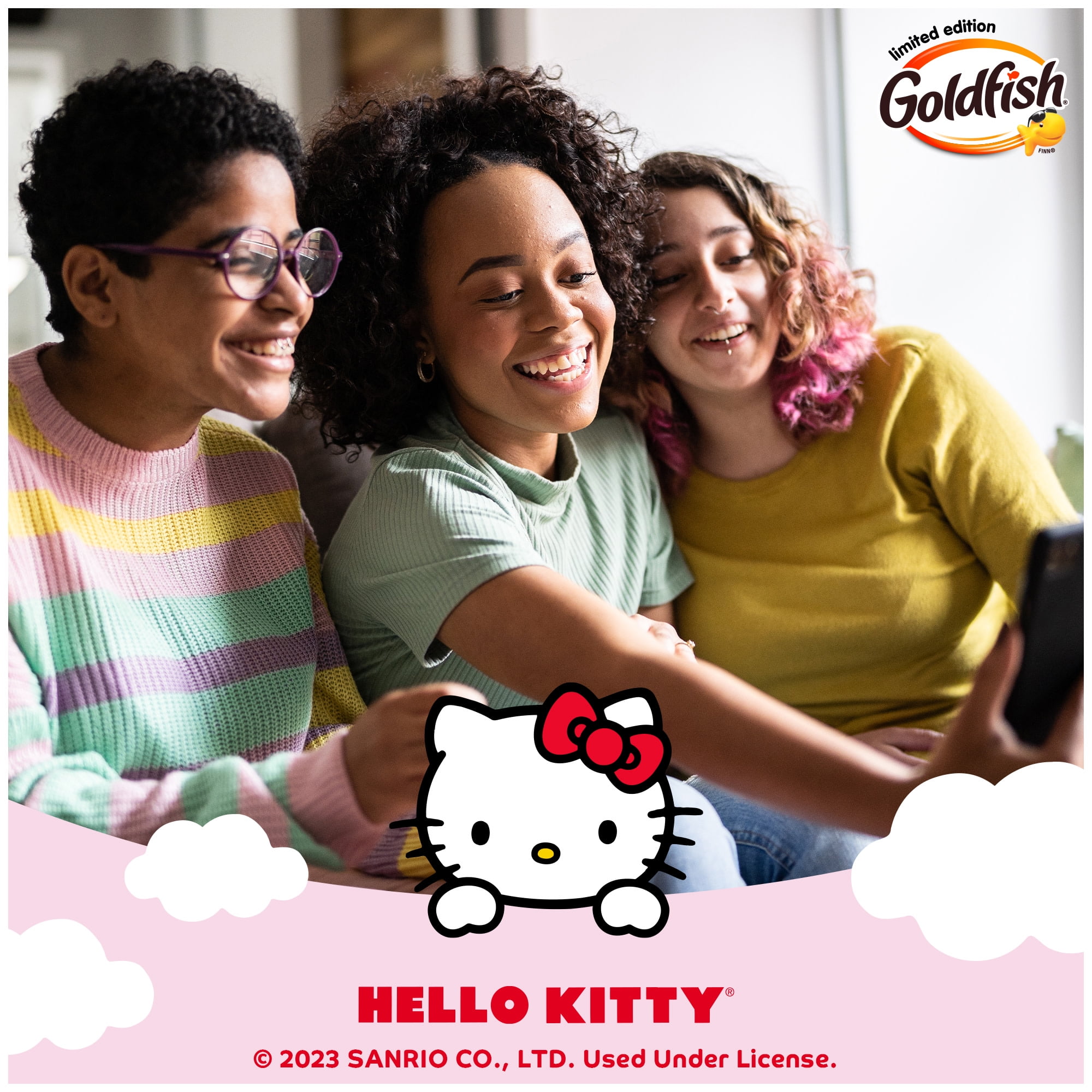 Goldfish Hello Kitty Strawberry Shortcake Flavored Grahams, Limited Edition, 6.1 oz Bag
