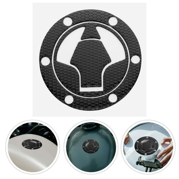 SWETRACE Motorcycle Tank Protector Black 1Pcs 4.1X4.1X0.04In