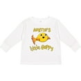 thumbnail image 3 of Inktastic Auntie's Little Guppy- cute yellow fish Boys or Girls Long Sleeve Toddler T-Shirt, 3 of 5