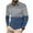 Blue, variant on MuZeFu Long Sleeve Shirts for Men mens Casual Printed Zipper T-shirt Shirt Long Sleeved Lapel Top
