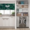 thumbnail image 5 of LALILO Kitchen Curtain Valance Creative Layout Rod Pocket Window Curtain 52"x 18" Set of 2, 5 of 5