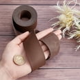 thumbnail image 4 of 1Roll Full Grain Leather Straps 2 Inches Wide 78 Inches Long Single Sided PU Leather Strip for DIY Crafts Projects Clothing Jewelry Wrapping Furniture Handles(Brown 2 Inches Wide), 4 of 7