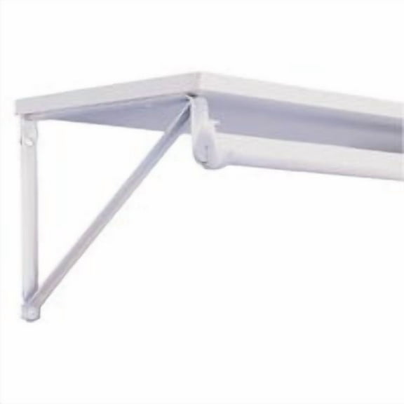 John Sterling RP-0045-WT White Heavy Duty Shelf and Rod Bracket