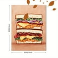 thumbnail image 3 of Delicious Sandwich Canvas Print/Wall Art，Perfect for Kitchen Decor，Dining Room Decor，Restaurant Decor，Cafe Decor，Home Decor., 3 of 8