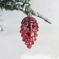 thumbnail image 4 of Christmas Pine Cone Ornaments, 9cm Plastic Hanging Decorations For Christmas Tree, Set Of 8 Pinecone Shaped Holiday Pendants, Rustic Seasonal Party Accessories For Home And Office Décor, 4 of 4