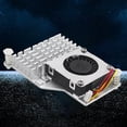 thumbnail image 4 of Yibooy For Raspberry Pi 5 Active Cooler with Adjustable Speed Cooling Fan (Silver), 4 of 8