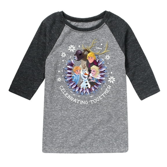 Frozen 2 - Celebrating Together - Toddler And Youth Raglan Graphic T-Shirt