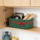 thumbnail image 5 of Cesta de almacenamiento de algodón Cesta de almacenamiento de regalo navideño con embalaje Contenedor de almacenamiento tejido Organizadores de armario para guardar ropa y almacenamiento Elementos ese, 5 of 6