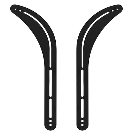 Mount Factory - Universal Soundbar Bracket Mount Component Shelf Steel - Black