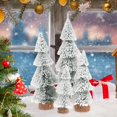 thumbnail image 6 of Rustic Tabletop Artificial Christmas Tree for Fireplace Office Shop Showcase 4PCS, 6 of 10
