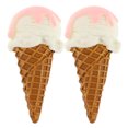 thumbnail image 1 of SHISUYAN 2pcs Realistic Ice Cream Props Lifelike Fake Food Model Artificial Ice Cream Cone for Party Decoration Shop Display,Photography Prop, 1 of 9