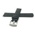 thumbnail image 4 of Bandini 24mm Mens Italian Leather Watch Band Strap - Carbon Fiber - Black, 4 of 5