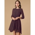 thumbnail image 4 of INSPIRE CHIC Robe Florale pour Femmes Manches Froncées Robes Smockées, 4 of 6