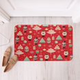 thumbnail image 2 of YST Red Christmas 20"X 32" Bathroom Rugs,Christmas Nutcracker Bath Mat,Girly Dreamy Princess Doormats Floor Mats,Xmas Pine Tree Snowflake Non Slip Bath Rug,Red Christmas Gift, 2 of 5